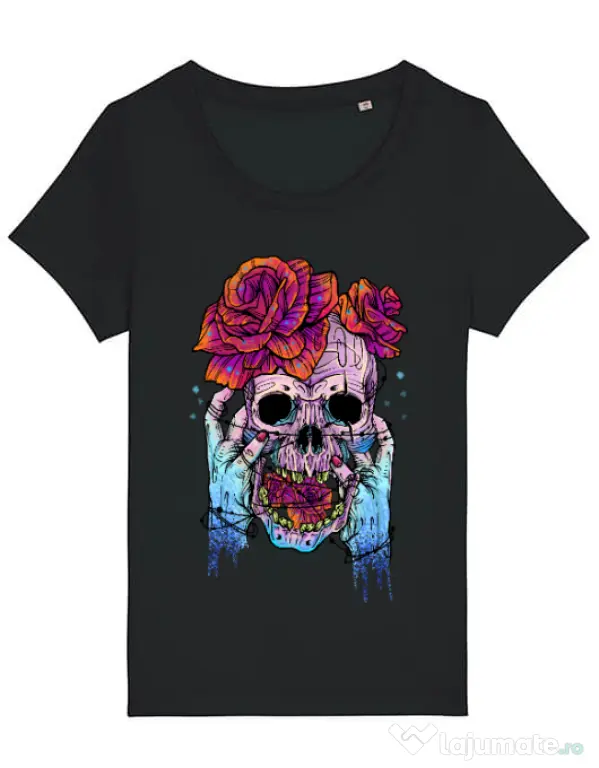 Tricou STANLEY STELLA dama Hand skull Negru