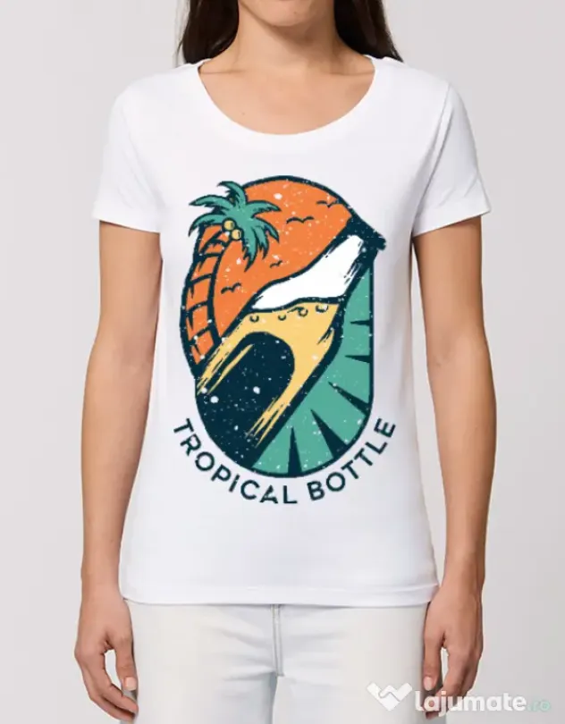 Tricou STANLEY STELLA dama Tropical bottle Alb