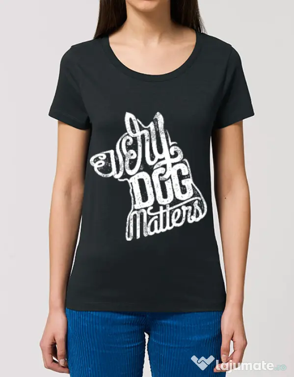 Tricou STANLEY STELLA dama Every dog matters 2 Negru