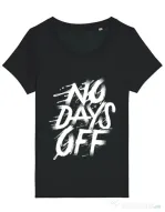 Tricou STANLEY STELLA dama No days off Negru