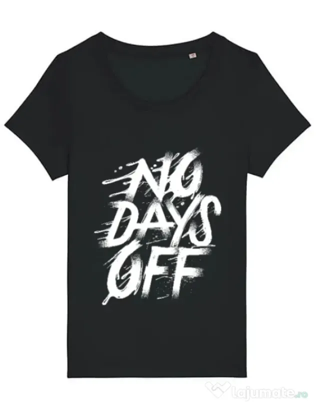 Tricou STANLEY STELLA dama No days off Negru