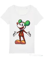 Tricou STANLEY STELLA dama Joker Mouse Alb