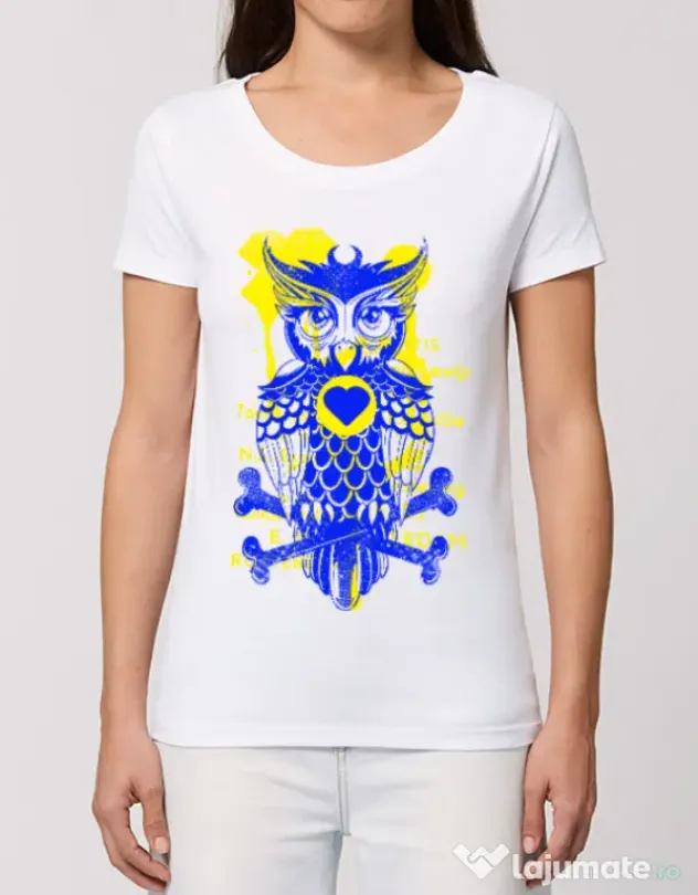 Tricou STANLEY STELLA dama Owl Alb