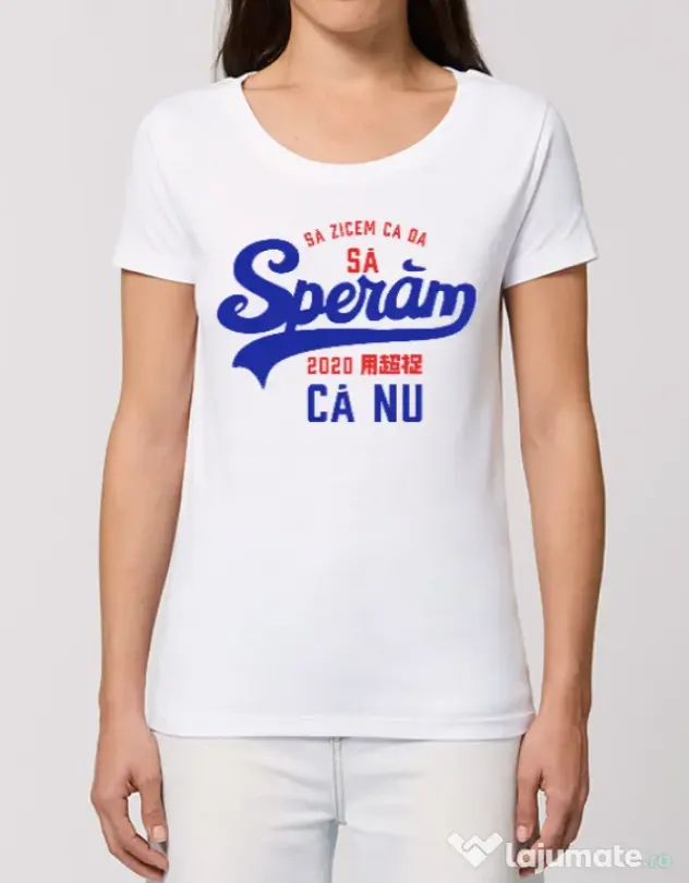 Tricou STANLEY STELLA dama Sa zicem ca da Alb