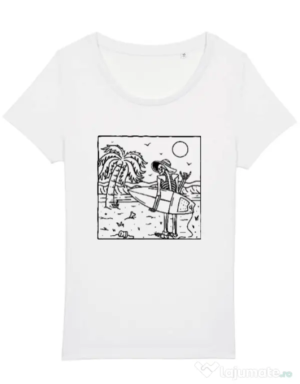 Tricou STANLEY STELLA dama Surf dude Alb