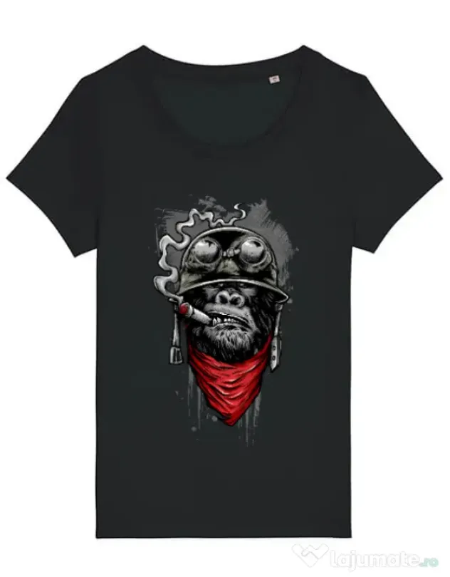 Tricou STANLEY STELLA dama Ape of duty Negru
