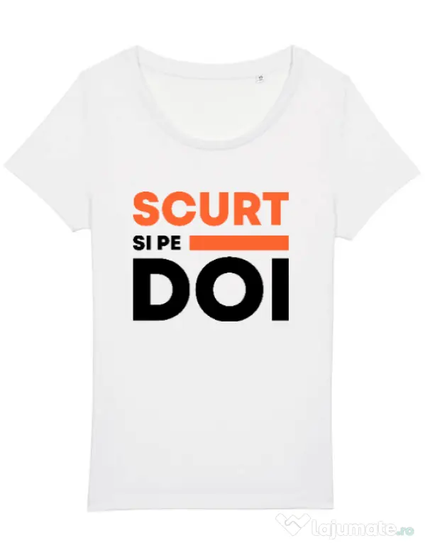 Tricou STANLEY STELLA dama Scurt si pe doi Alb