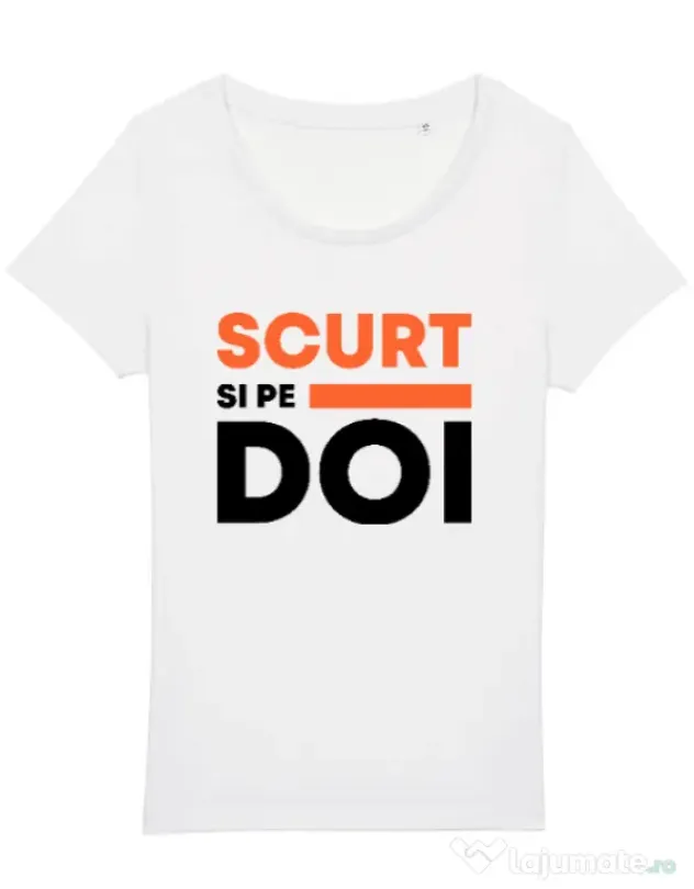 Tricou STANLEY STELLA dama Scurt si pe doi Alb