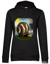 Hoodie dama cu gluga I stay home 2 Negru