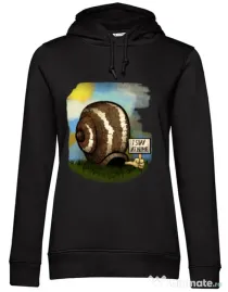 Hoodie dama cu gluga I stay home 2 Negru