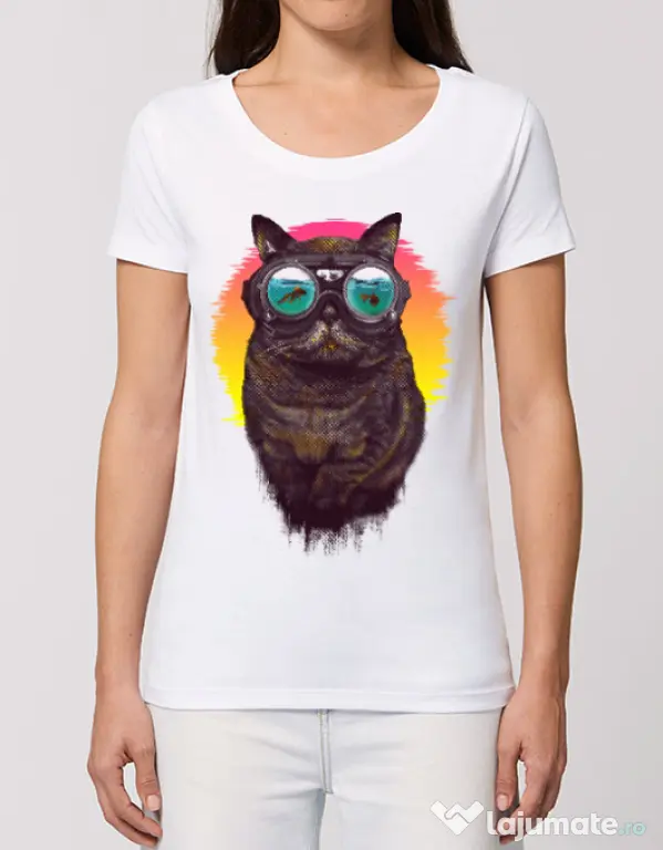 Tricou STANLEY STELLA dama Underwater punk Alb