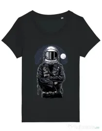 Tricou STANLEY STELLA dama Astronaut rebel Negru