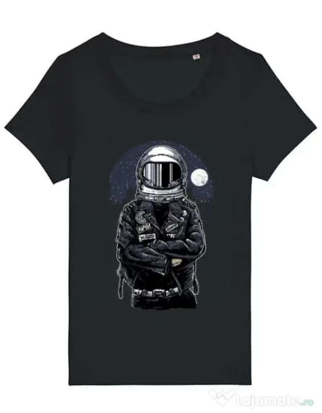 Tricou STANLEY STELLA dama Astronaut rebel Negru
