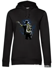 Hoodie dama cu gluga Zombie pop Negru