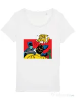 Tricou STANLEY STELLA dama Stay home Robin Alb