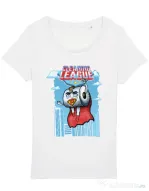 Tricou STANLEY STELLA dama Cleaning league toilet paper Alb