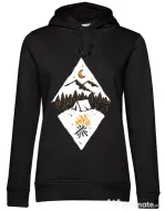 Hoodie dama cu gluga Beauty night Negru