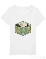Tricou STANLEY STELLA dama Beauty waterfall Alb