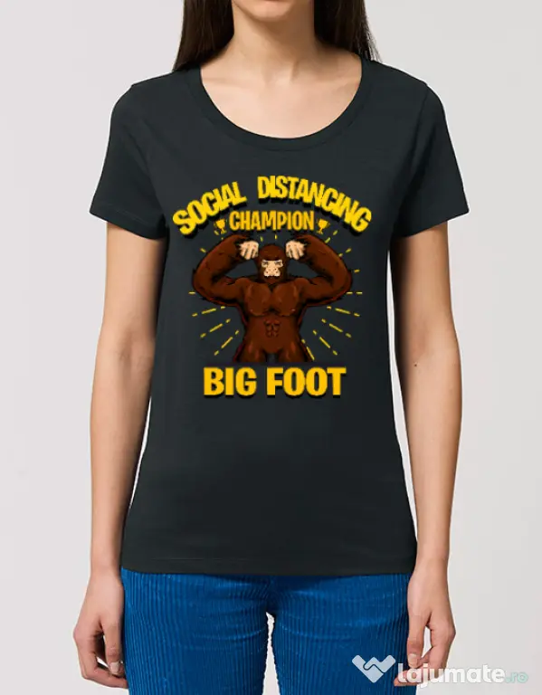 Tricou STANLEY STELLA dama Social distancing 2 Negru