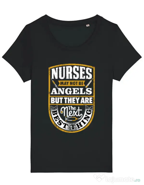 Tricou STANLEY STELLA dama Angel nurses Negru