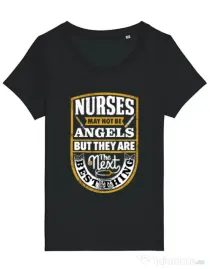 Tricou STANLEY STELLA dama Angel nurses Negru