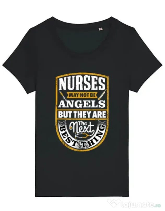 Tricou STANLEY STELLA dama Angel nurses Negru