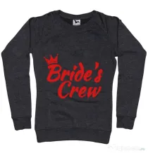 Bluza Petrecerea burlacitelor ADLER Bride's crew Negru melanj