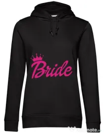 Hoodie Mireasa B&C Barbie Bride Negru