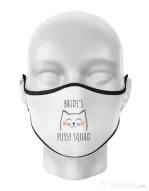 Masca personalizata reutilizabila Brides pussy squad 2 Alb