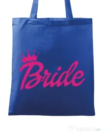 Sacosa personalizata Mireasa Barbie Bride Albastru regal