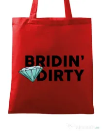 Sacosa personalizata Mireasa Bridin dirty Rosu