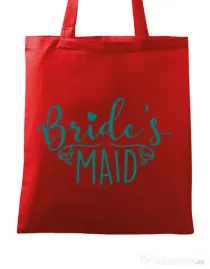 Sacosa personalizata Petrecerea burlacitelor Brides maid Rosu