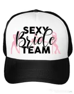 Sapca Petrecerea burlacitelor Sexy bride team Alb