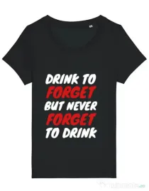Tricou Burlacite STANLEY STELLA Drink to forget Negru