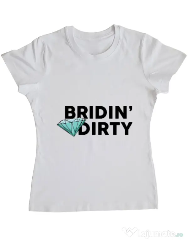 Tricou Mireasa ADLER Bridin dirty Alb