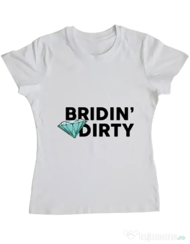 Tricou Mireasa ADLER Bridin dirty Alb