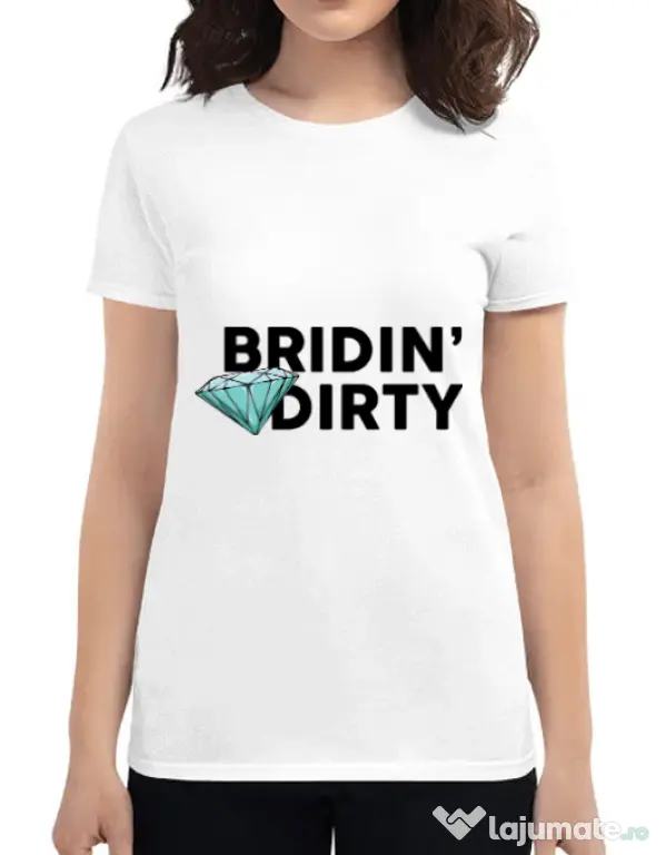 Tricou Mireasa ADLER Bridin dirty Alb