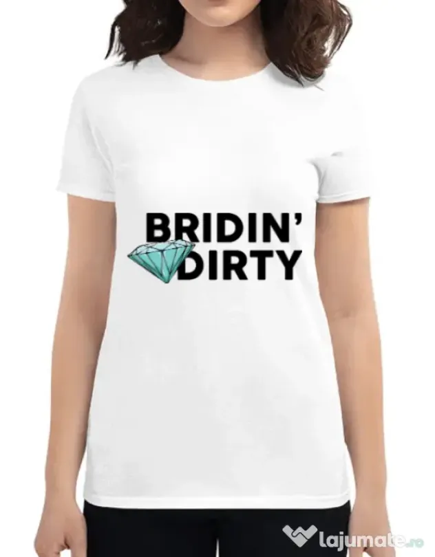 Tricou Mireasa ADLER Bridin dirty Alb