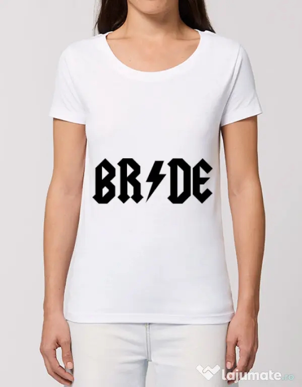 Tricou Mireasa STANLEY STELLA Bride ACDC Alb