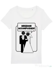 Tricou Mireasa STANLEY STELLA Mission Accomplished Alb