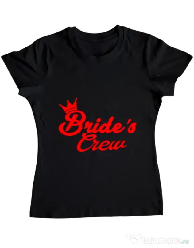 Tricou Petrecerea burlacitelor ADLER Brides crew Negru
