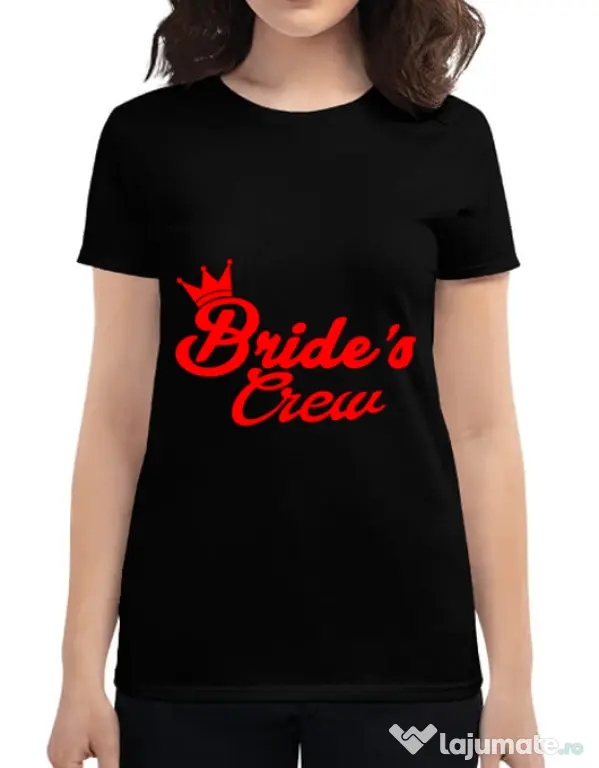 Tricou Petrecerea burlacitelor ADLER Brides crew Negru