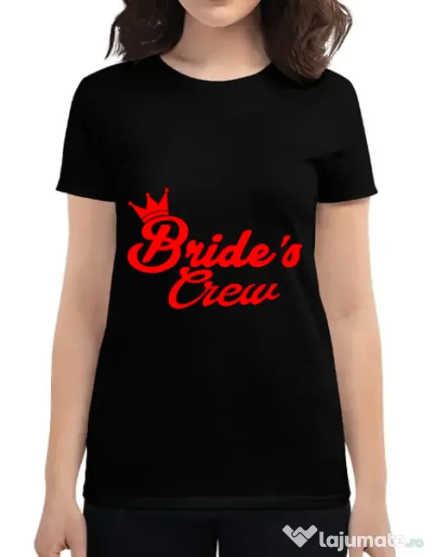 Tricou Petrecerea burlacitelor ADLER Brides crew Negru