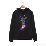 Hanorac personalizat negru unisex Black hole 