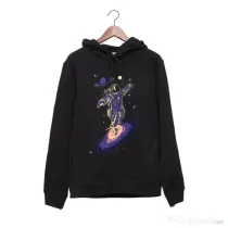 Hanorac personalizat negru unisex Black hole