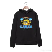 Hanorac personalizat negru unisex No one cares