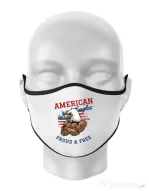 Masca personalizata reutilizabila American eagles Alb