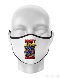 Masca personalizata reutilizabila Bounty hunter Alb