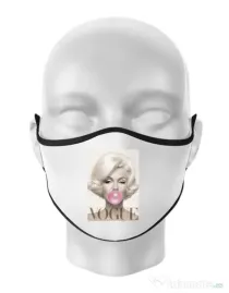 Masca personalizata reutilizabila Bubblegum Alb