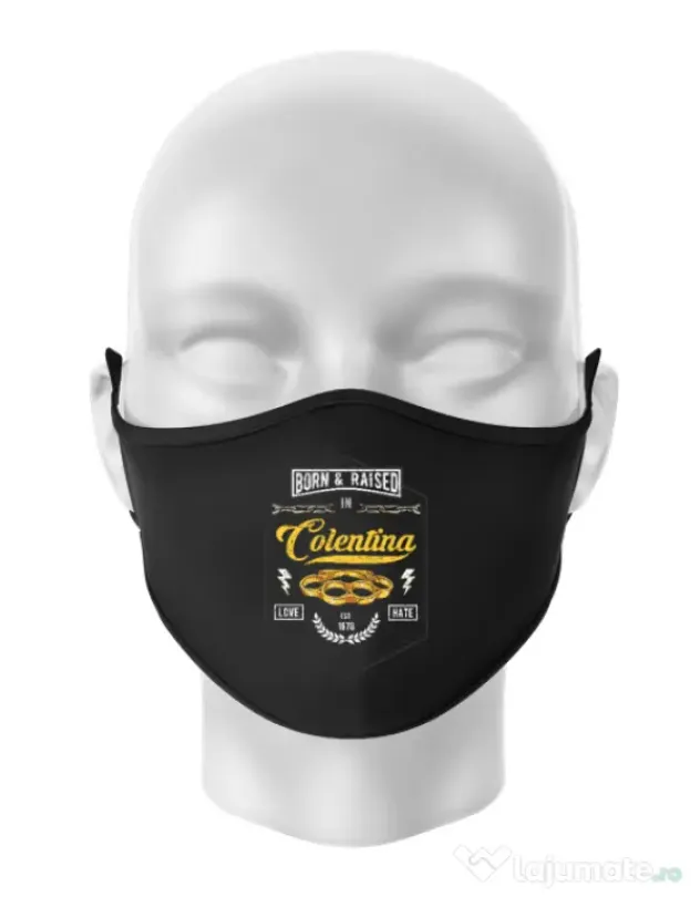 Masca personalizata reutilizabila Colentina Negru